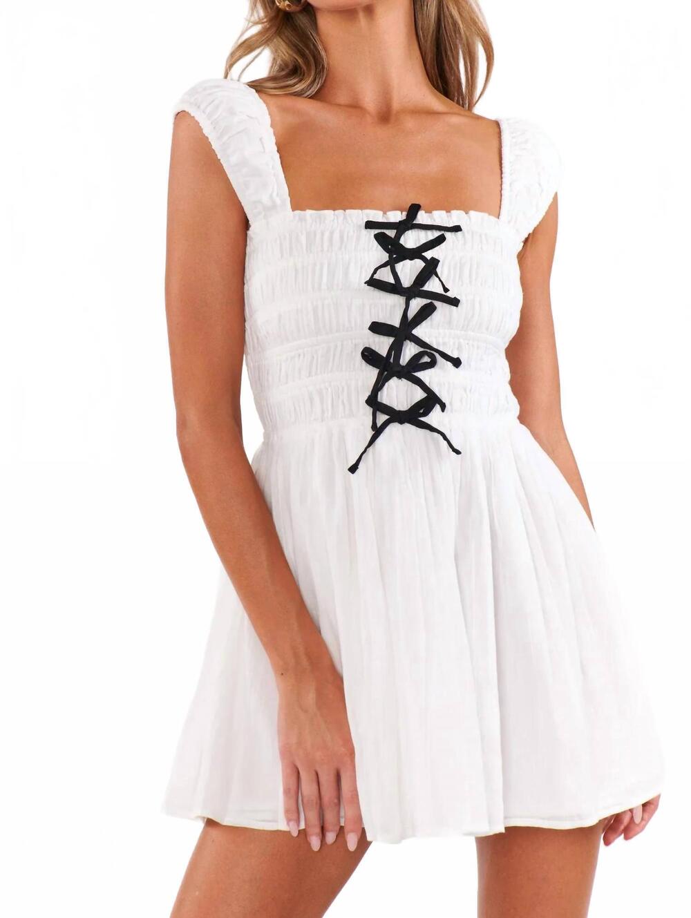 NEW SHOW ME YOUR MUMU mabel mini dress in white
